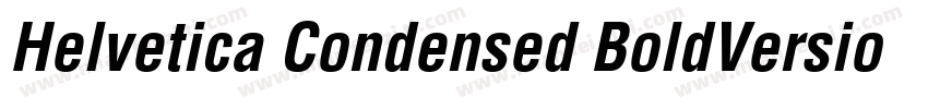 Helvetica Condensed BoldVersion 10字体转换